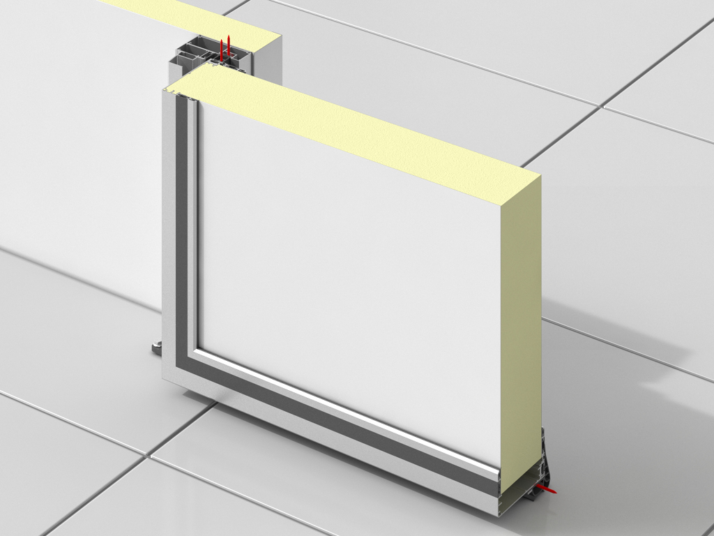 Низкотемпературное исполнение, панель 120 мм, с обогревом полотна.